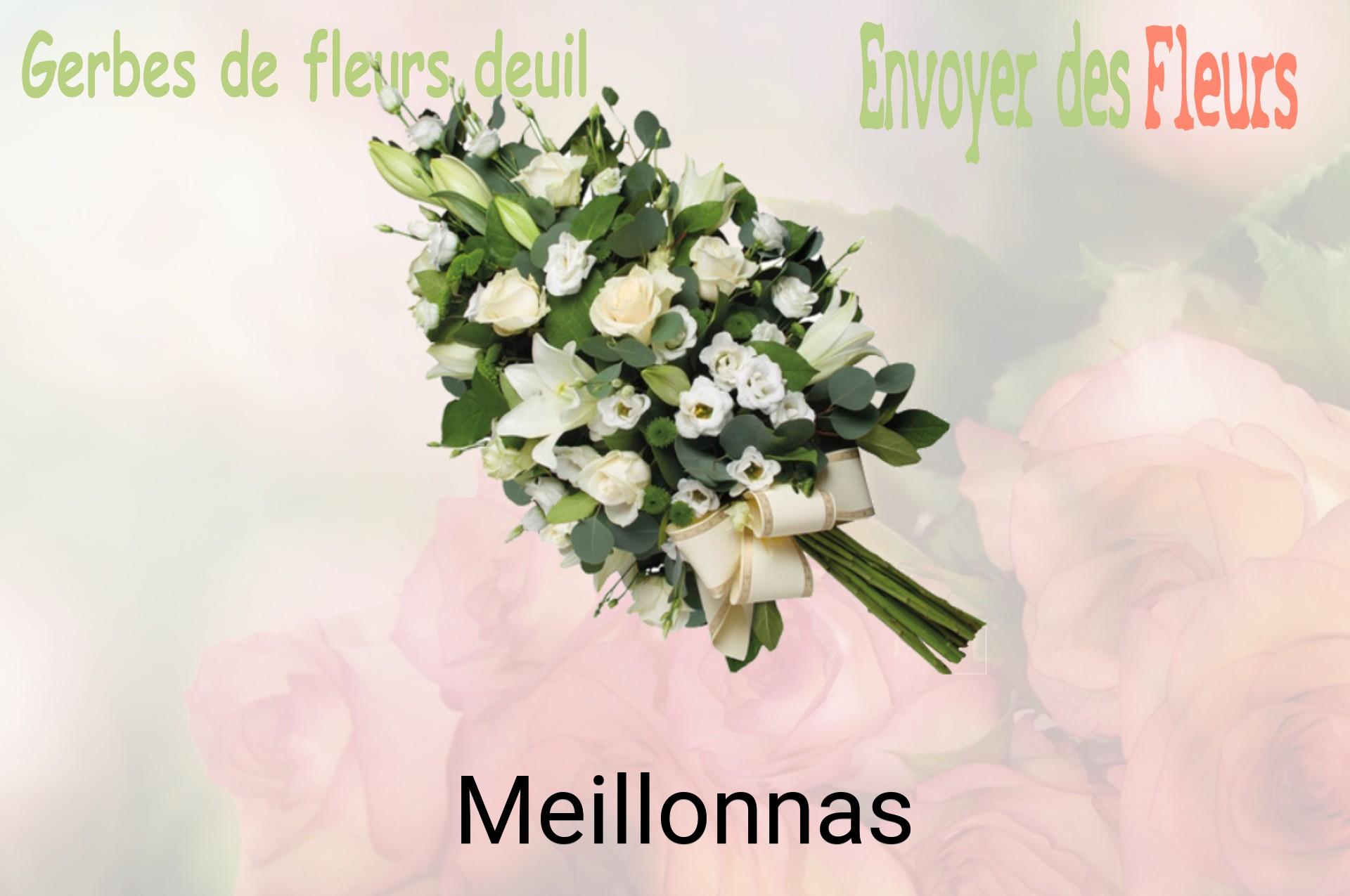 Gerbe de fleurs de deuil livrée à Meillonnas